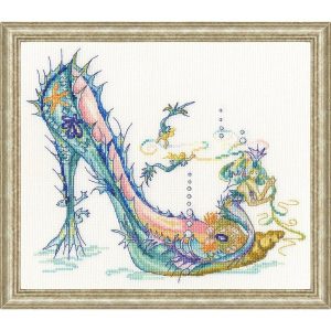 The Siren Shoe Counted Cross Stitch Kit  |   Needlework Craft Needlework