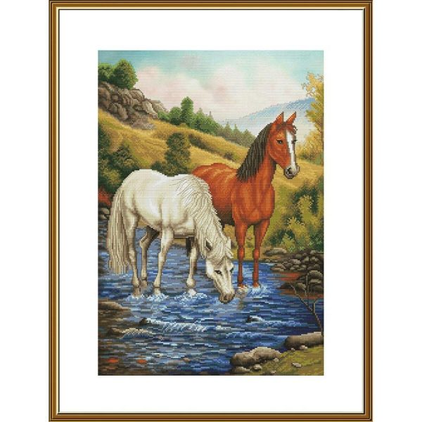 The Watering Hole Counted Cross Stitch Kit  |   Needlework Craft Needlework