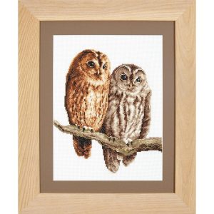 Two Owls Counted Cross Stitch Kit  |   Needlework Craft Needlework