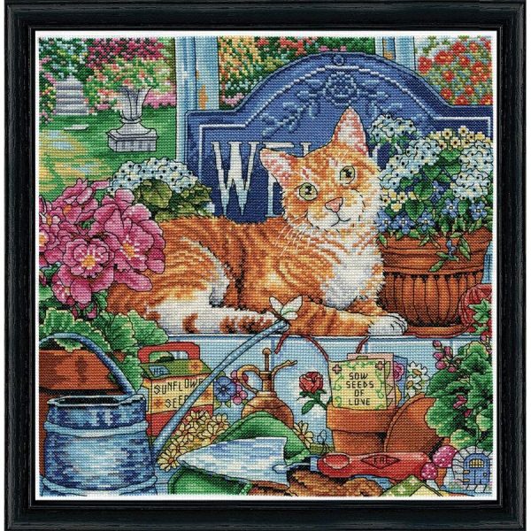 Welcome Cat Counted Cross Stitch Kit  |   Needlework Craft Needlework