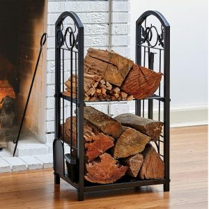 Wrought-Iron Firewood Stacker  |   Storage Solutions Home Storage Solutions