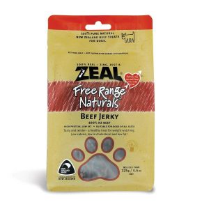 Zeal Free Range Naturals Beef Jerky 125G  |   Dog Food Dog Food Dog Food