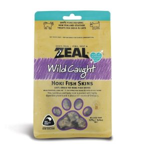 Zeal Free Range Naturals Hoki Fish Skins 125G  |   Dog Food Dog Food Dog Food