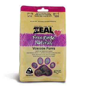 Zeal Free Range Naturals Venison Puffs 85G  |   Dog Food Dog Food Dog Food