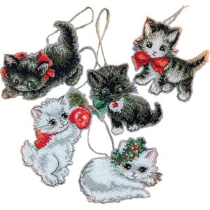 Christmas Kittens  |   Needlework Craft Needlework