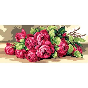 Red Roses Tapestry Canvas  |   Needlework Craft Needlework