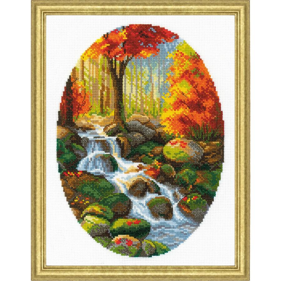 Autumn Foliage Counted Cross Stitch Kit  |   Needlework Craft Needlework