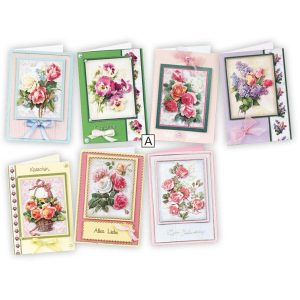 Floral Splendour 3D Greeting Cards Kit 1  |   Paper Crafts Craft Paper Crafts